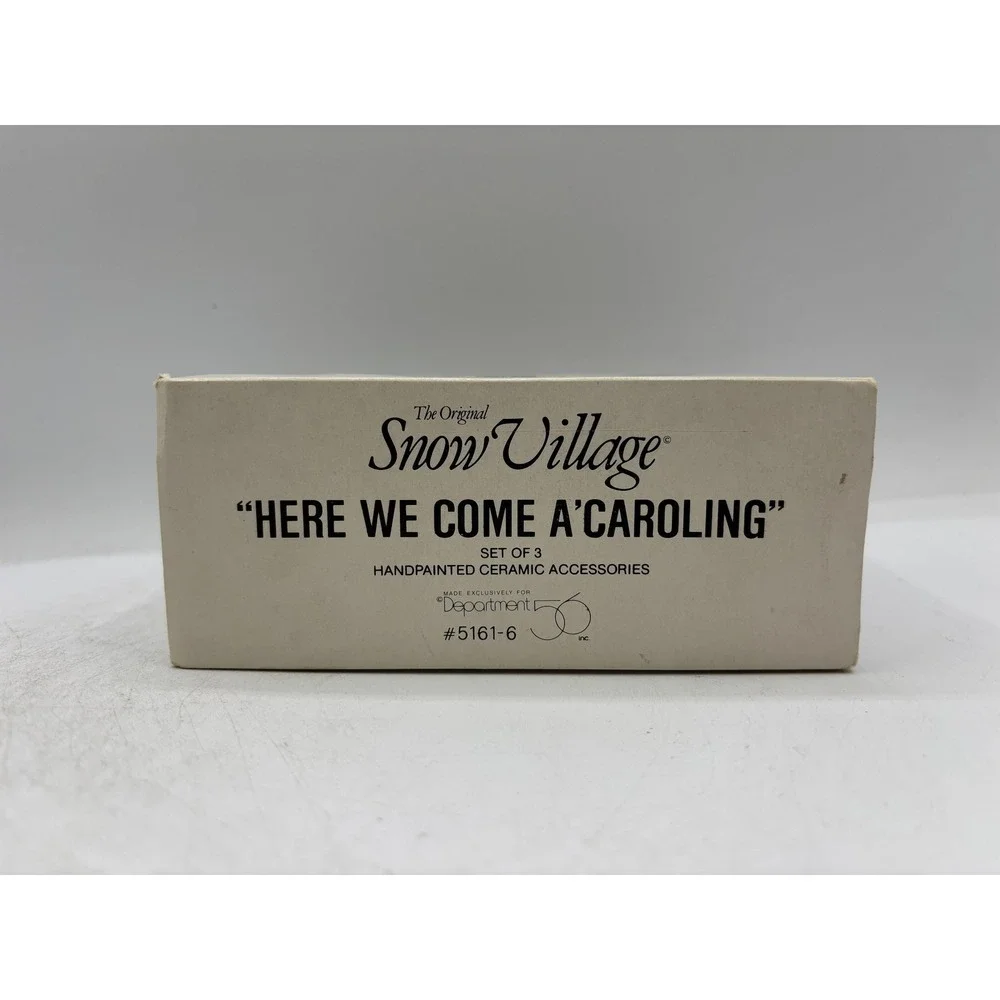 Department 56 1990 Original Snow Village Here We Come A'Caroling Set of 3 5161-6